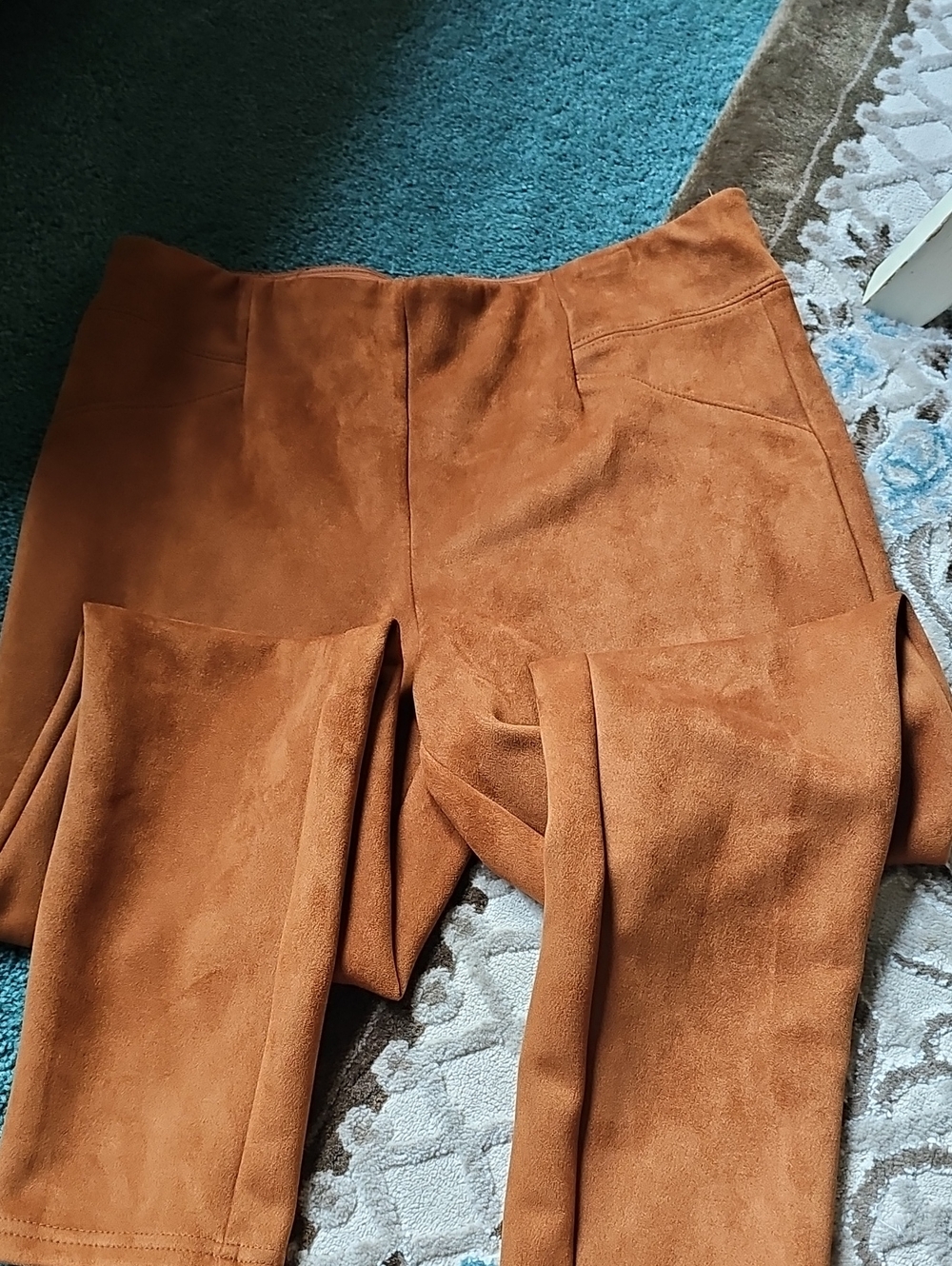 Cato Caramel Suede Panta